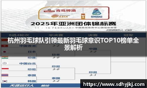 杭州羽毛球队引领最新羽毛球意识TOP10榜单全景解析